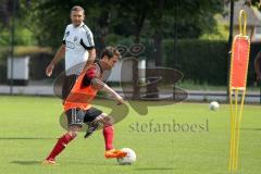 Regionalliga Bayern - FC Ingolstadt 04 II - U23 - Trainingsauftakt 2014/2015 - Training Trainer Tommy Stipic hinten beobachtet Andreas Buchner