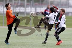 U13 - D-Junioren - FC Ingolstadt 04 - JFG Pfaffenhofen - Aydin Berkan #7 weiss FC Ingolstadt 04 - Rahimi Darius Torwart Pfaffenhofen - Wöhrl Nikolai #5 weiss FC Ingolstadt - Foto: Jürgen Meyer