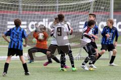 U13 - D-Junioren - FC Ingolstadt 04 - JFG Pfaffenhofen - Loshaj Liridon #9 weiss FC Ingolstadt 04 - Rahimi Darius Torwart Pfaffenhofen - Foto: Jürgen Meyer