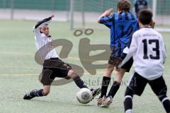 U13 - D-Junioren - FC Ingolstadt 04 - JFG Pfaffenhofen - Aydin Berkan #7 weiss FC Ingolstadt 04 - Weger Vincent #14 blau Pfaffenhofen - Foto: Jürgen Meyer