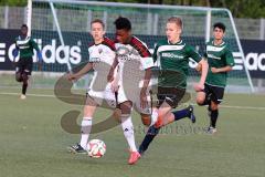 FCI - U16 gegen Auswahl U17 buntkicktgut - Noah Lambaya weiss rechts FCI - Foto: Jürgen Meyer