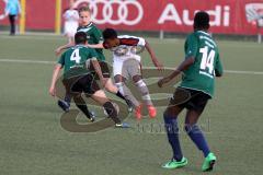 FCI - U16 gegen Auswahl U17 buntkicktgut - Noah Lambaya weiss rechts FCI - Foto: Jürgen Meyer