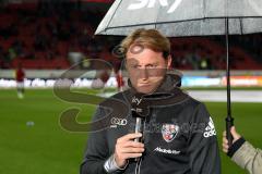 1. BL - Saison 2015/2016 - FC Ingolstadt 04 - Hamburger SV - Ralph Hasenhüttl (Trainer FC Ingolstadt 04) im Interview mit Sky - Foto: Jürgen Meyer