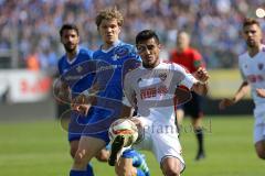1. Bundesliga - Fußball - SV Darmstadt 98 - FC Ingolstadt 04 - Darío Lezcano (37, FCI) Florian Jungwirth (23 darmstadt 98)