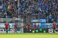 1. Bundesliga - Fußball - TSG 1899 Hoffenheim - FC Ingolstadt 04 - 2:1 für Hoffenheim Tor Enttäuschung beim FCI Robert Bauer (23, FCI) Markus Suttner (29, FCI)  Marvin Matip (34, FCI) Almog Cohen (36, FCI) Benjamin Hübner (5, FCI)