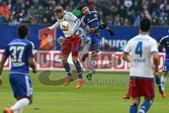 1. Bundesliga - Fußball - Hamburger SV - FC Ingolstadt 04 - Hunt, Aaron (14 HSV) und Almog Cohen (36, FCI)