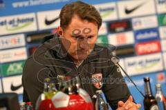 1. Bundesliga - Fußball - Hertha BSC  Berlin - FC Ingolstadt 04 - Pressekonferenz nach dem Spiel Cheftrainer Ralph Hasenhüttl (FCI) verärgert, nachdenklich