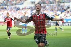 1. Bundesliga - Fußball - TSG 1899 Hoffenheim - FC Ingolstadt 04 - Stefan Lex (14, FCI) zieht ab und trifft zum 0:1 Tor Jubel,