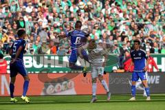 1. BL - Saison 2015/2016 - Werder Bremen - FC Ingolstadt 04 - Roger de Oliveira Bernardo (#8 FC Ingolstadt 04) - Aron Johannsson (Bremen) - Foto: Jürgen Meyer