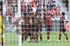 1. Bundesliga - Fußball - Bayer 04 Leverkusen - FC Ingolstadt 04 - Leverkusen Tor Jubel