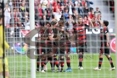 1. Bundesliga - Fußball - Bayer 04 Leverkusen - FC Ingolstadt 04 - Leverkusen Tor Jubel