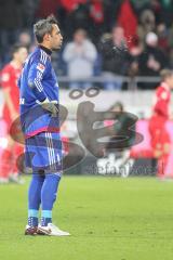 1. BL - Saison 2015/2016 - Hannover 96 - FC Ingolstadt 04 - Ramazan Özcan (#1 FC Ingolstadt 04) beim spucken - Foto: Jürgen Meyer