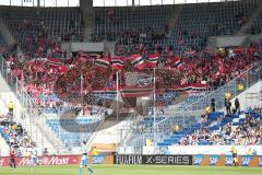 1. Bundesliga - Fußball - TSG 1899 Hoffenheim - FC Ingolstadt 04 - FCI Fans Fahnen Kurve Jubel