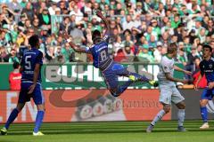 1. BL - Saison 2015/2016 - Werder Bremen - FC Ingolstadt 04 - Roger de Oliveira Bernardo (#8 FC Ingolstadt 04) - Aron Johannsson (Bremen) - Foto: Jürgen Meyer