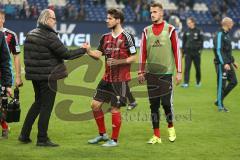 1. BL - Saison 2015/2016 - Schalke 04 - FC Ingolstadt 04 -   Peter Jackwerth - Romain Brègerie (#18 FC Ingolstadt 04) - Foto: Jürgen Meyer