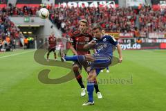 1. BL - Saison 2015/2016 - FC Ingolstadt 04 - Bayer 04 Leverkusen - Markus Suttner (#29 FC Ingolstadt 04) - Kießling, Stefan (Leverkusen 11)  - Foto: Meyer Jürgen