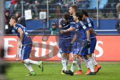 1. Bundesliga - Fußball - Hamburger SV - FC Ingolstadt 04 - Tor Ausgleich für Ingolstadt durch Lukas Hinterseer (16, FCI)  Jubel