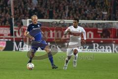 1. Bundesliga - Fußball - VfB Stuttgart - FC Ingolstadt 04 - Tobias Levels (28, FCI) und Daniel Didavi (10 Stuttgart)