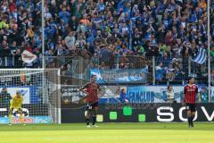 1. Bundesliga - Fußball - TSG 1899 Hoffenheim - FC Ingolstadt 04 - 2:1 für Hoffenheim Tor Enttäuschung beim FCI Torwart Örjan Haskjard Nyland (26, FCI) Marvin Matip (34, FCI) Almog Cohen (36, FCI)