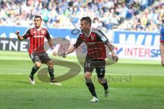 1. Bundesliga - Fußball - TSG 1899 Hoffenheim - FC Ingolstadt 04 - Stefan Lex (14, FCI) zieht ab und trifft zum 0:1 Tor Jubel,