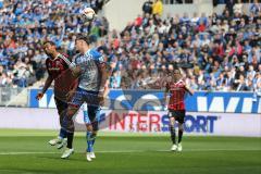 1. Bundesliga - Fußball - TSG 1899 Hoffenheim - FC Ingolstadt 04 - Marvin Matip (34, FCI) und Ermin Bicakcic (TSG 4)