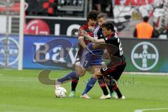 1. BL - Saison 2015/2016 - FC Ingolstadt 04 - Bayer 04 Leverkusen - Mathew Leckie (#7 FC Ingolstadt 04) - Aranguiz, Charles (Leverkusen 20)  - Foto: Meyer Jürgen