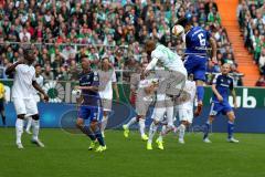 1. BL - Saison 2015/2016 - Werder Bremen - FC Ingolstadt 04 - Alfredo Morales (#6 FC Ingolstadt 04) - Robert Bauer (#23 FC Ingolstadt 04) - Stefan Lex (#14 FC Ingolstadt 04) - Foto: Jürgen Meyer