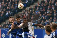 1. Bundesliga - Fußball - Hamburger SV - FC Ingolstadt 04 - Mathew Leckie (7, FCI) Benjamin Hübner (5, FCI) Djourou, Johan (5 HSV) Kopfball Luft Kampf