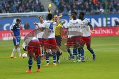 1. Bundesliga - Fußball - Hamburger SV - FC Ingolstadt 04 - Gelbe Karte Spahic, Emir (4 HSV)
