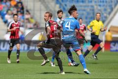 1. Bundesliga - Fußball - TSG 1899 Hoffenheim - FC Ingolstadt 04 - Moritz Hartmann (9, FCI) Ermin Bicakcic (TSG 4)