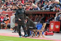 1. Bundesliga - Fußball - Bayer 04 Leverkusen - FC Ingolstadt 04 - ärgert sich Cheftrainer Ralph Hasenhüttl (FCI)