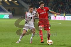 1. BL - Saison 2015/2016 - Hannover 96 - FC Ingolstadt 04 - Mathew Leckie (#7 FC Ingolstadt 04) - Christian Schulz (#19 Hannover) - Foto: Jürgen Meyer