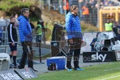 1. Bundesliga - Fußball - SV Darmstadt 98 - FC Ingolstadt 04 - Co-Trainer Michael Henke (FCI) und Cheftrainer Ralph Hasenhüttl (FCI) am Spielfeldrand