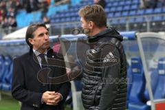 1. Bundesliga - Fußball - Hamburger SV - FC Ingolstadt 04 - Cheftrainer Bruno Labbadia (HSV) und Cheftrainer Ralph Hasenhüttl (FCI)