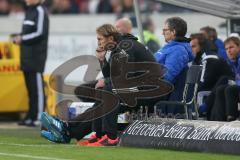 1. Bundesliga - Fußball - VfB Stuttgart - FC Ingolstadt 04 - Cheftrainer Ralph Hasenhüttl (FCI) und Co-Trainer Michael Henke (FCI)