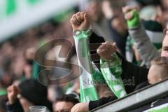 1. Bundesliga - Fußball - VfL Wolfsburg - FC Ingolstadt 04 -  Fans Fäuste