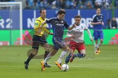 1. Bundesliga - Fußball - Hamburger SV - FC Ingolstadt 04 - Pascal Groß (10, FCI) und Ostrzolek, Matthias (22 HSV)