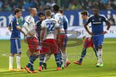 1. Bundesliga - Fußball - Hamburger SV - FC Ingolstadt 04 - Zusammenstoß, danach Streit auf dem Feld Almog Cohen (36, FCI) mit Ostrzolek, Matthias (22 HSV)