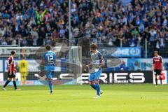 1. Bundesliga - Fußball - TSG 1899 Hoffenheim - FC Ingolstadt 04 - Spiel ist aus Niederlage 2:1, Ermin Bicakcic (TSG 4) jubelt