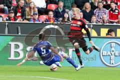 1. BL - Saison 2015/2016 - FC Ingolstadt 04 - Bayer 04 Leverkusen - Benjamin Hübner (#5 FC Ingolstadt 04) - Brandt, Julian (Leverkusen 19)  - Foto: Meyer Jürgen