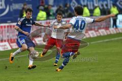 1. Bundesliga - Fußball - Hamburger SV - FC Ingolstadt 04 - Pascal Groß (10, FCI) Ilicevic, Ivo (7 HSV) Kacar, Gojko (40 HSV)