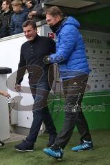 1. Bundesliga - Fußball - VfL Wolfsburg - FC Ingolstadt 04 -  Cheftrainer Dieter Hecking (Wolfsburg) und Cheftrainer Ralph Hasenhüttl (FCI)