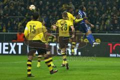 1. Bundesliga - Fußball - Borussia Dortmund - FC Ingolstadt 04 - rechts Adrian Ramos (BVB 20) Darío Lezcano (37, FCI)