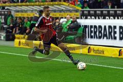 1. Bundesliga - Fußball - Borussia Mönchengladbach - FC Ingolstadt 04 - Lukas Hinterseer (16, FCI). Foto: Adalbert Michalik