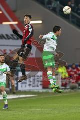 1. Bundesliga - Fußball - VfL Wolfsburg - FC Ingolstadt 04 -  Alfredo Morales (6, FCI) Kopfball