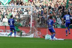 1. BL - Saison 2015/2016 - Werder Bremen -Alfredo Morales (#6 FC Ingolstadt 04) - Mathew Leckie (#7 FC Ingolstadt 04) - Markus Suttner (#29 FC Ingolstadt 04) - Theodor Gebre Selassie (Bremen) -  FC Ingolstadt 04 - Ramazan Özcan (#1 FC Ingolstadt 04) - Fot