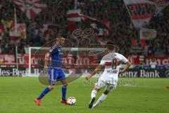 1. Bundesliga - Fußball - VfB Stuttgart - FC Ingolstadt 04 - Pascal Groß (10, FCI) und Lukas Rupp (8 Stuttgart)