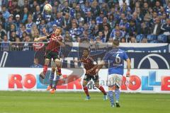 1. BL - Saison 2015/2016 - Schalke 04 - FC Ingolstadt 04 -  Moritz Hartmann (#9 FC Ingolstadt 04) - Elias Kachunga (#25 FC Ingolstadt 04) - Foto: Jürgen Meyer