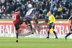 1. Bundesliga - Fußball - Hertha BSC  Berlin - FC Ingolstadt 04 - links Pascal Groß (10, FCI) rechts Genki Haraguchi