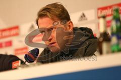 1. Bundesliga - Fußball - Hamburger SV - FC Ingolstadt 04 - Pressekonferenz nach dem Spiel, Cheftrainer Ralph Hasenhüttl (FCI)